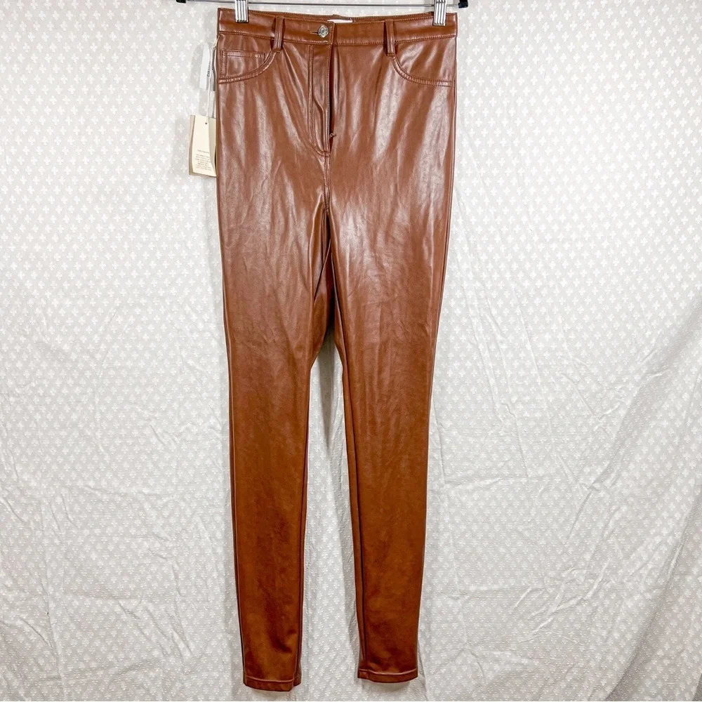 Wilfred‎ Free NWT Patina Brown Faux Leather Charm Pants